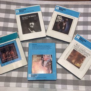 Vtg 70’s Columbia House Country 8 Track Tapes Anderson, Rich, Harris, Robbins
